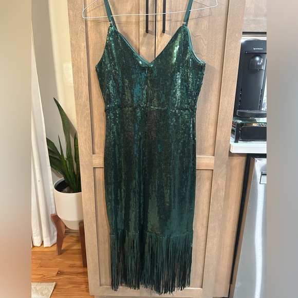 Lulus Anjou Sequin Fringe Sleeveless Midi Dress - Picture 6 of 10